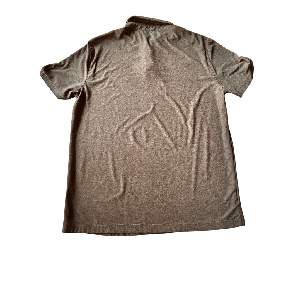 Vuori Strato Tech Polo Medium Charcoal Grey Heather Performance Shirt - Picture 2 of 5
